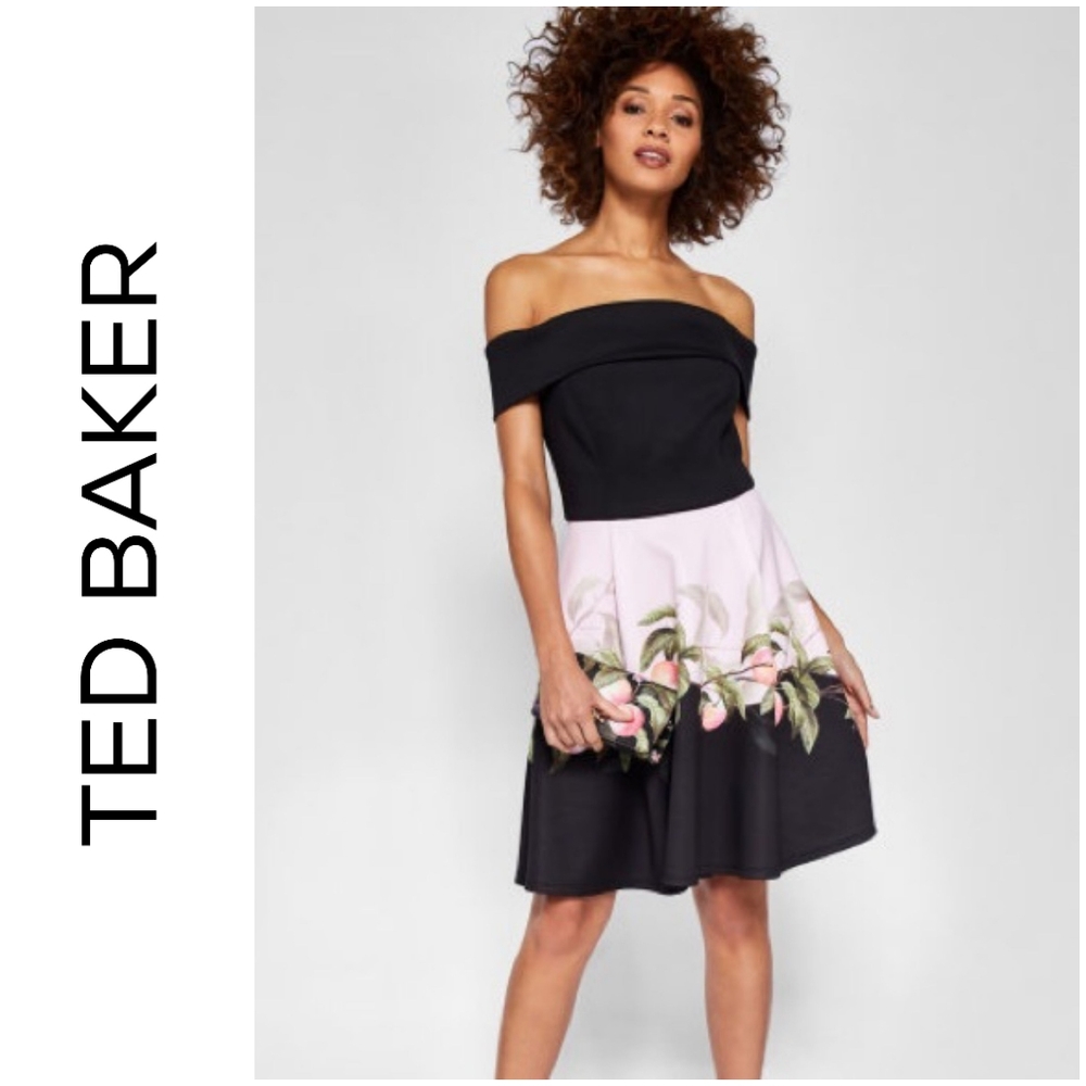 Ted Baker London blossoming peaches dress